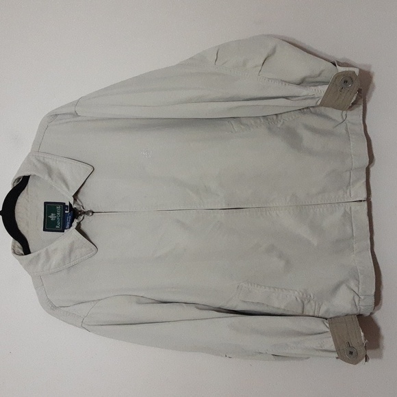 Rainforest jacket bomber lightweight coat men beige XL full zip casual Y2K retro - Picture 7 of 7